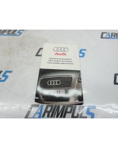 Audi A6 4F C6 A8 4E Q7 4L Schweizer Straßenkarte Landkarte SCHWEIZ Original